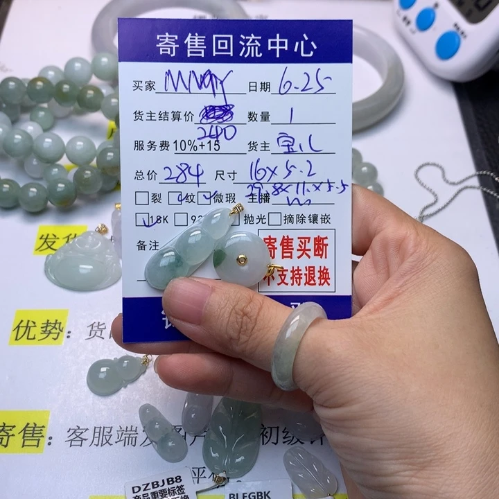 翡翠未镶嵌颈饰M****版