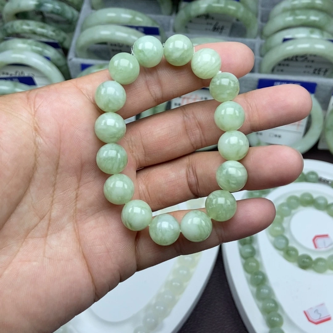 蛇纹石玉未镶嵌手链