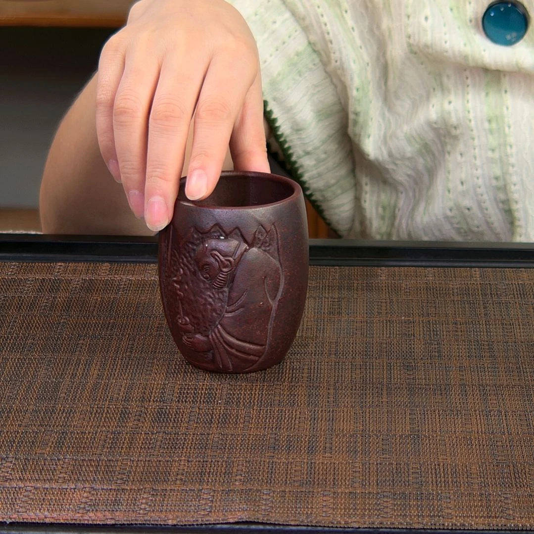 茶杯紫砂高货放漏