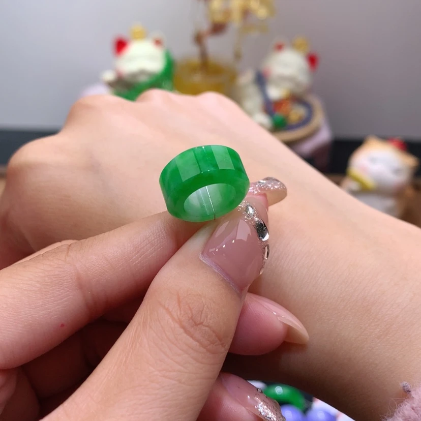 【闪购商品】未镶嵌戒指翡翠冰阳绿路路通