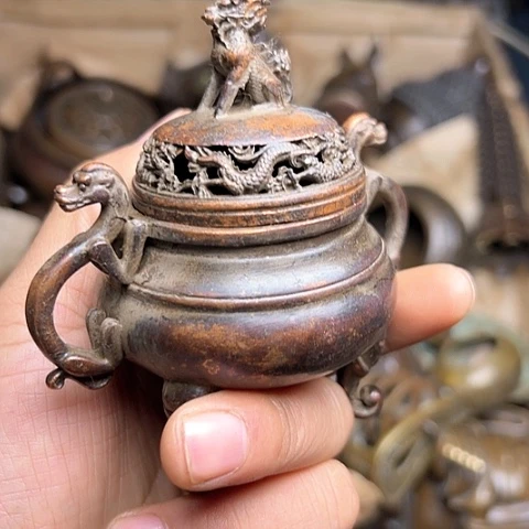 铜制工艺把玩摆件