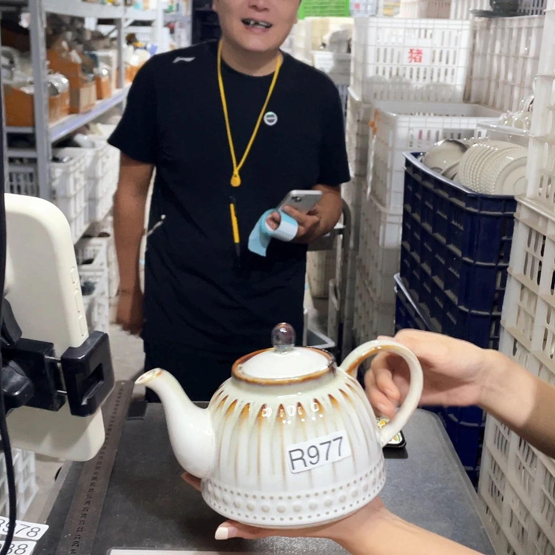 瓷片977             1壶2杯