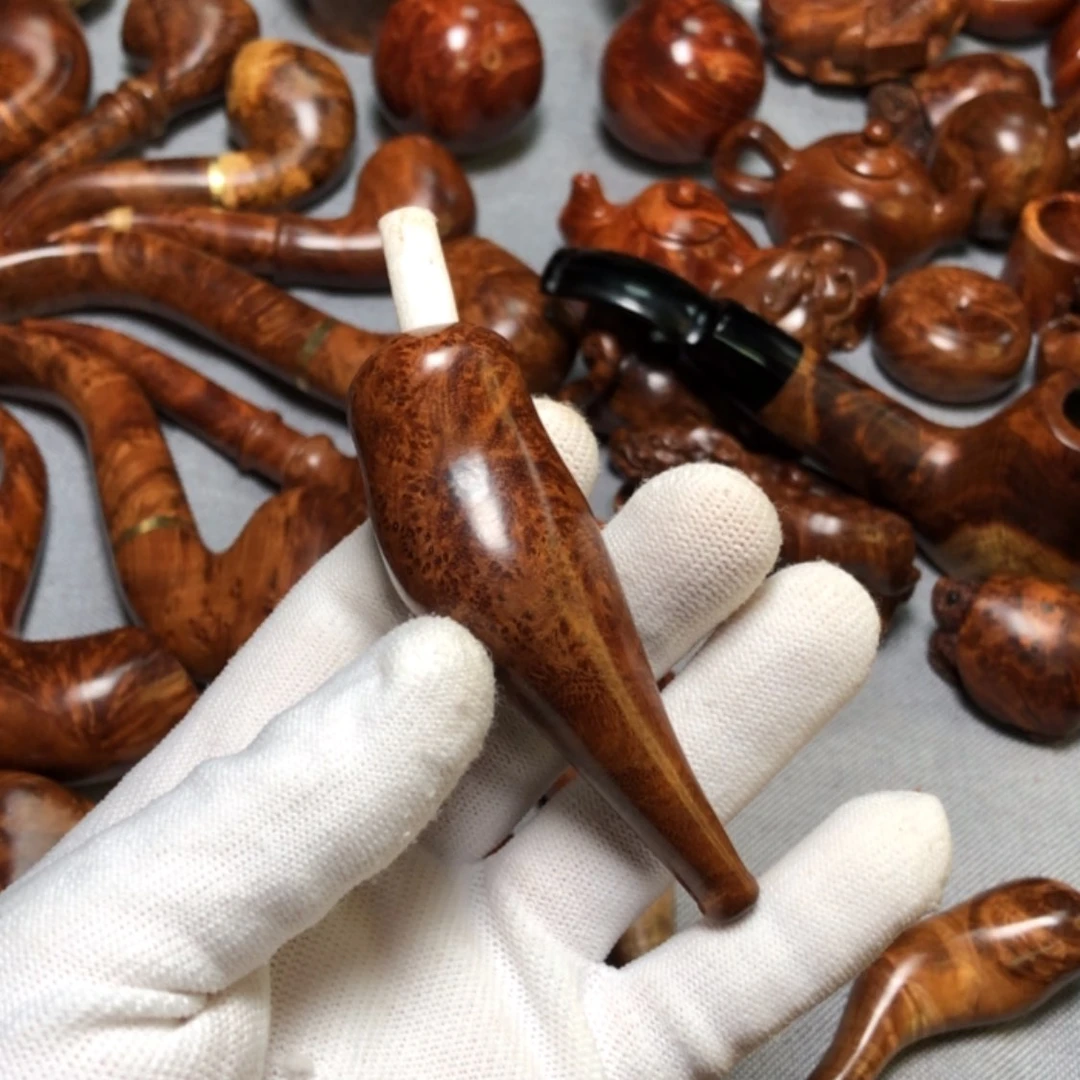 【闪购商品】木中****轮麻梨疙瘩火琉璃手把件