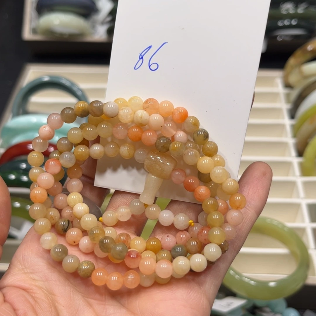 蛇纹石玉手链未镶嵌