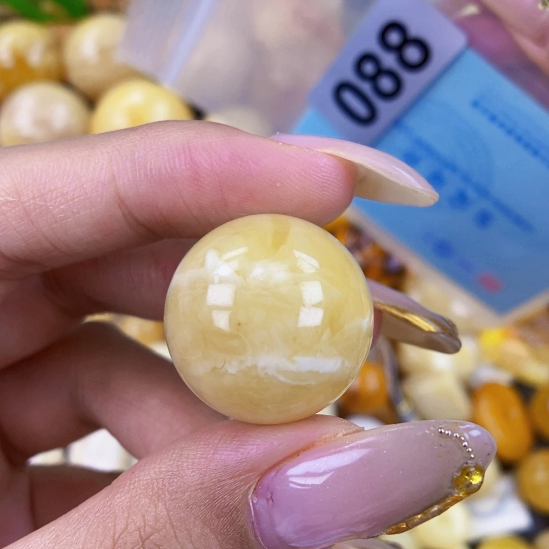 琥珀未镶嵌珠宝奇石22 粉