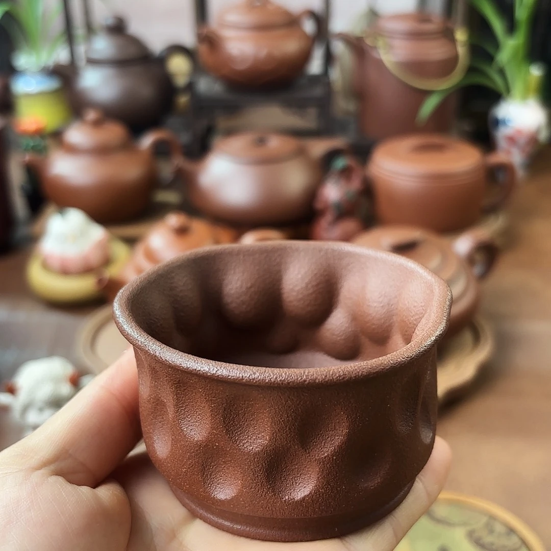 紫砂茶杯主人杯 底槽清 100cc