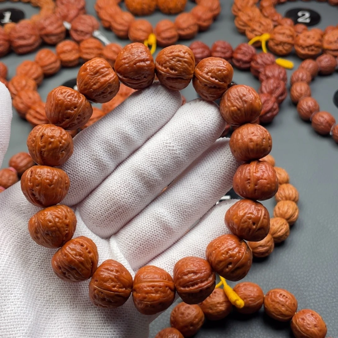 文玩核桃手串野生核桃光头秋子手串
