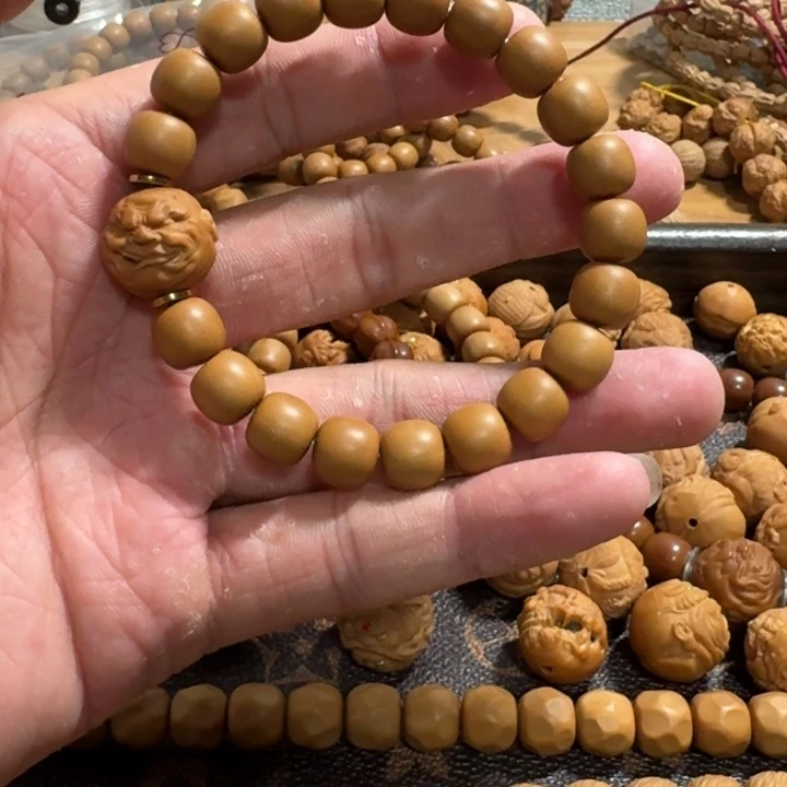 核桃手串/手链¹***-猴头手串单籽加老型微瑕款练手款