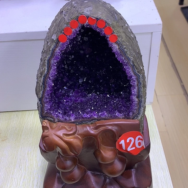 铭***铭大型摆件（非配饰）紫晶未镶嵌晶