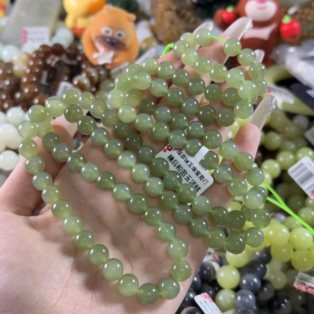 和田玉未镶嵌手链215