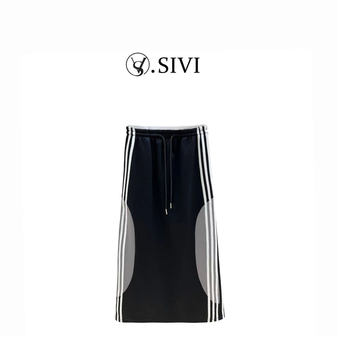 熙薇【微酷女孩】潮流运动休闲气质百搭半身裙韩版甜酷女装H1998