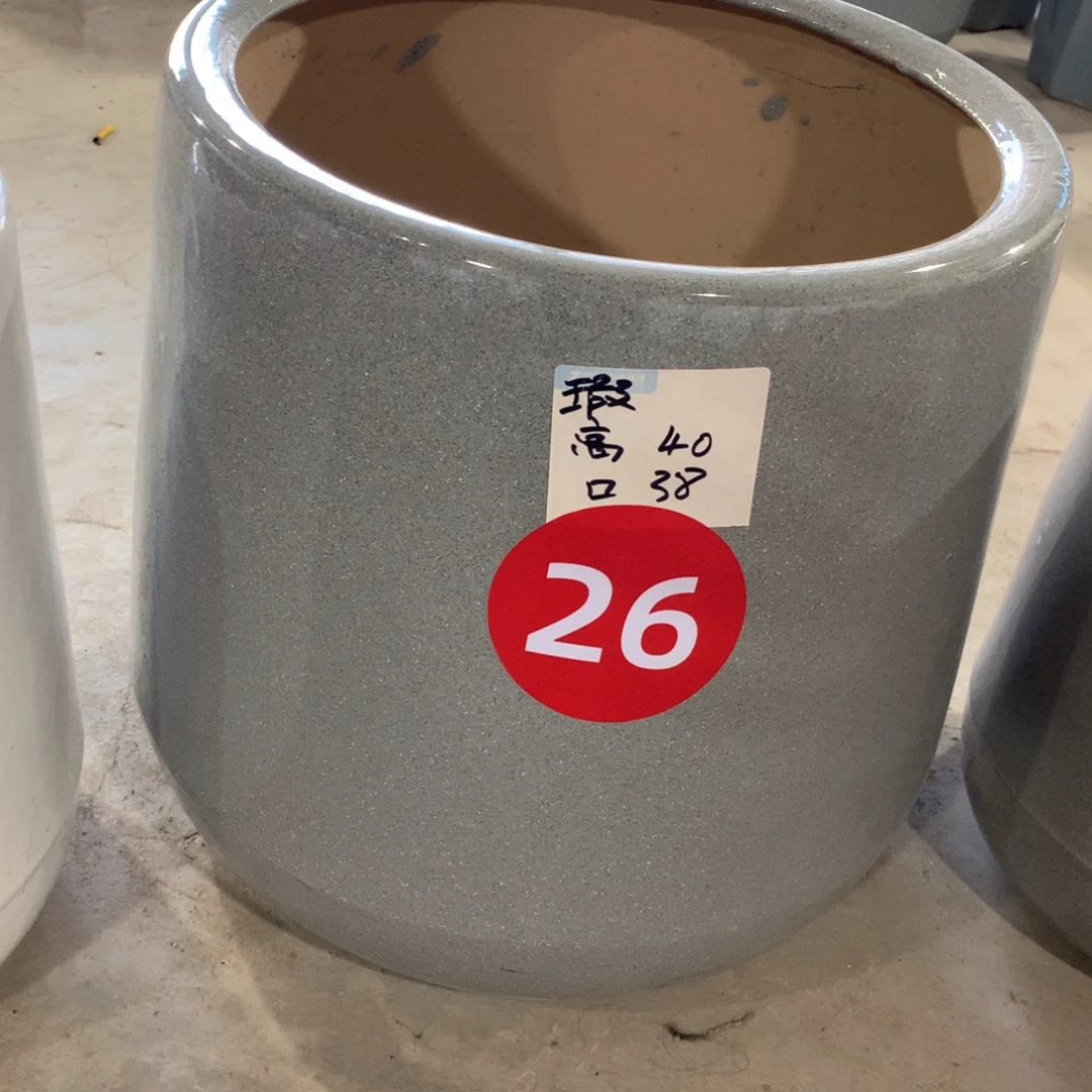 微瑕高温陶瓷花盆