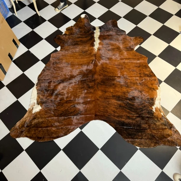 【本尼家】F10 220x195cm专拍牛皮地毯家用轻奢手工