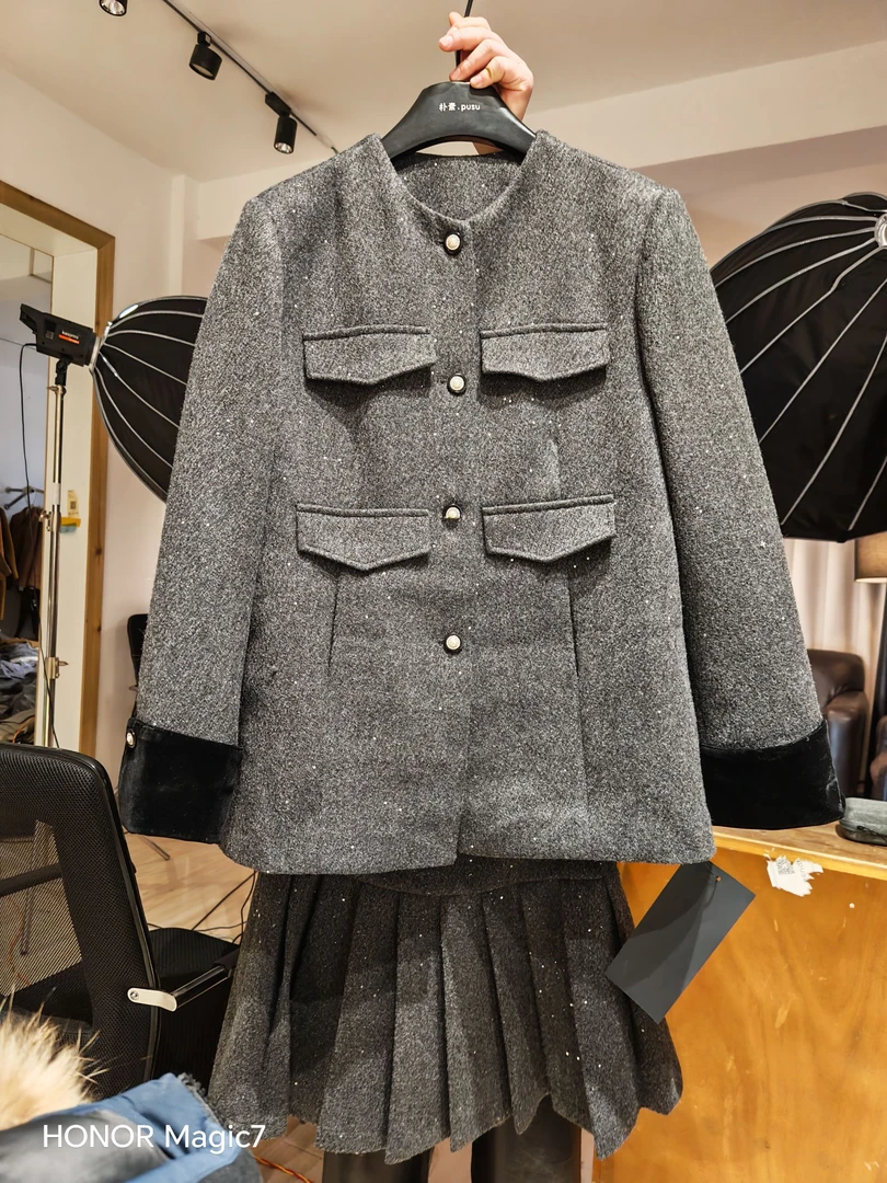 【木朴素外套】小香风外套轻奢货号6135秋冬