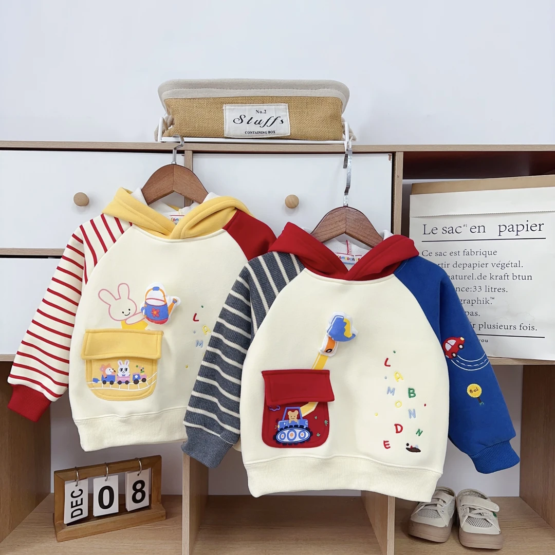 【加绒卫衣合集】2025秋冬新款男女童系卫衣宝宝保暖连帽男宝上衣