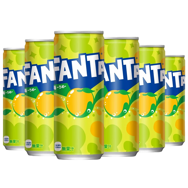 日本进口芬达限定梅子味250ml/罐装夏日清凉碳酸饮料