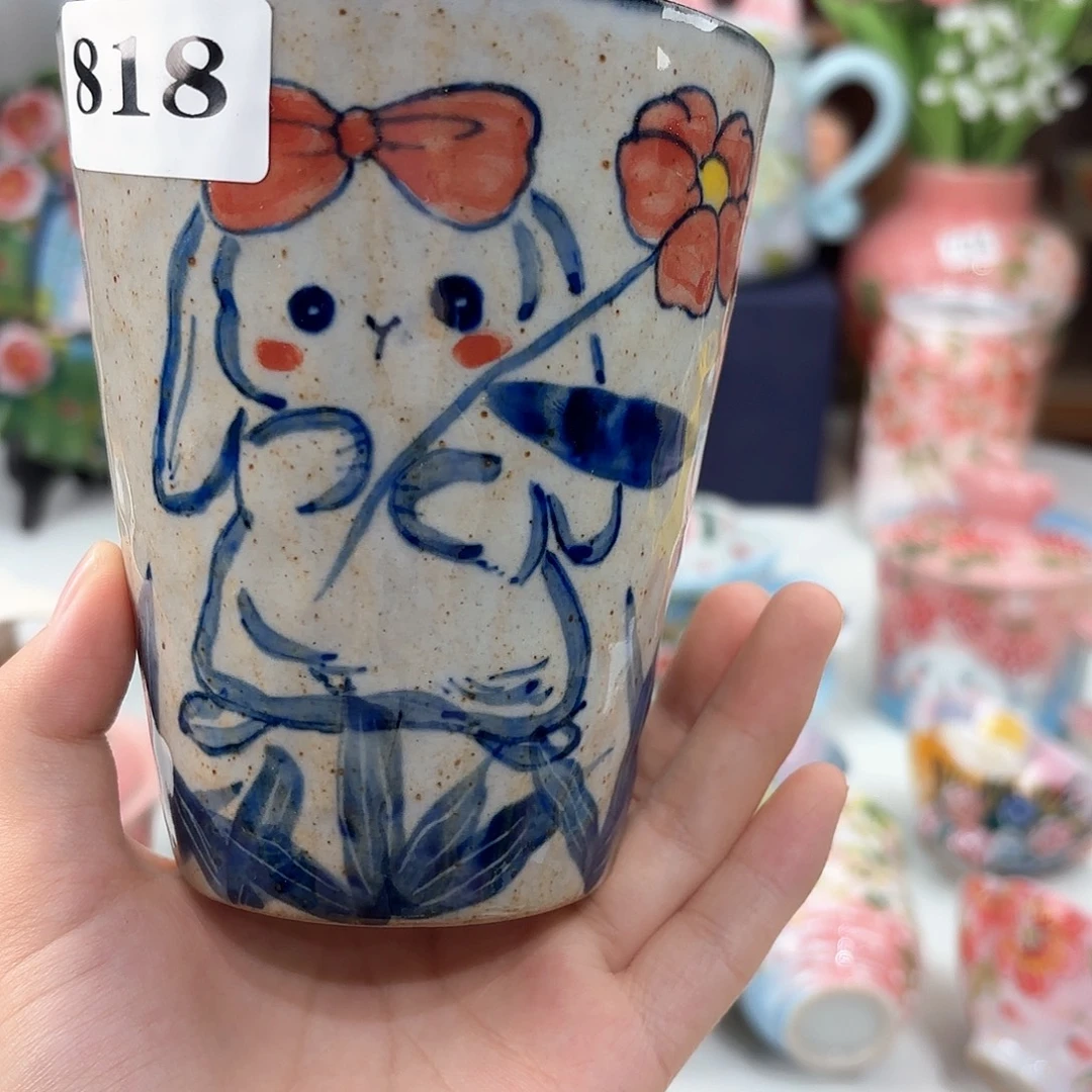 景德镇手绘高温釉下彩陶瓷茶具