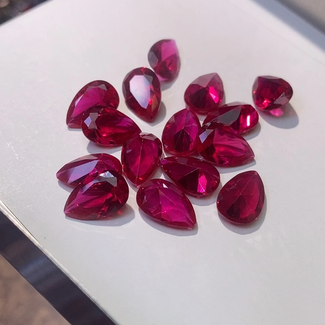 8*12 1颗锆石（处理）红刚玉