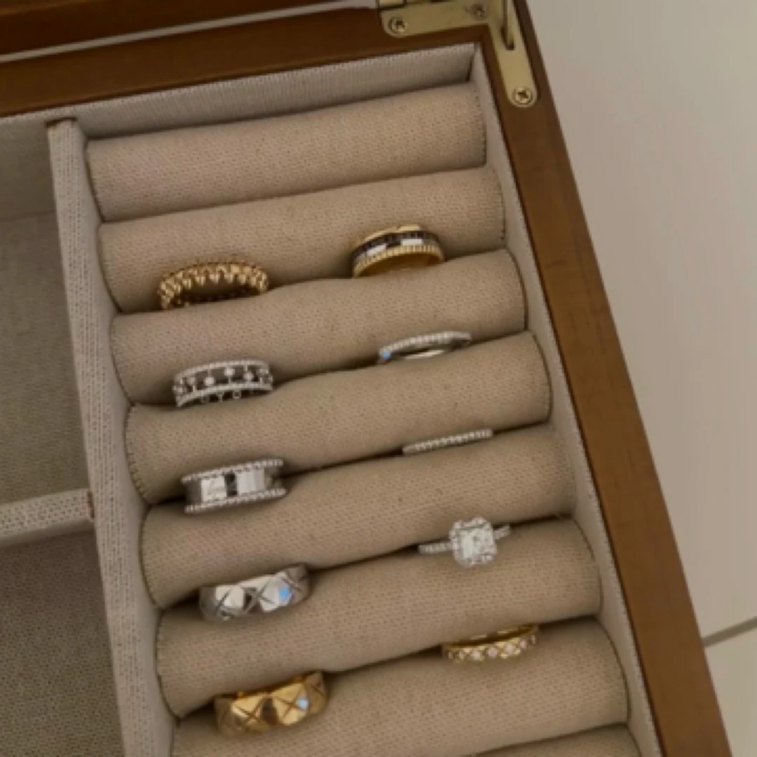 合金锆石戒指 戒指～叠戴百搭轻奢