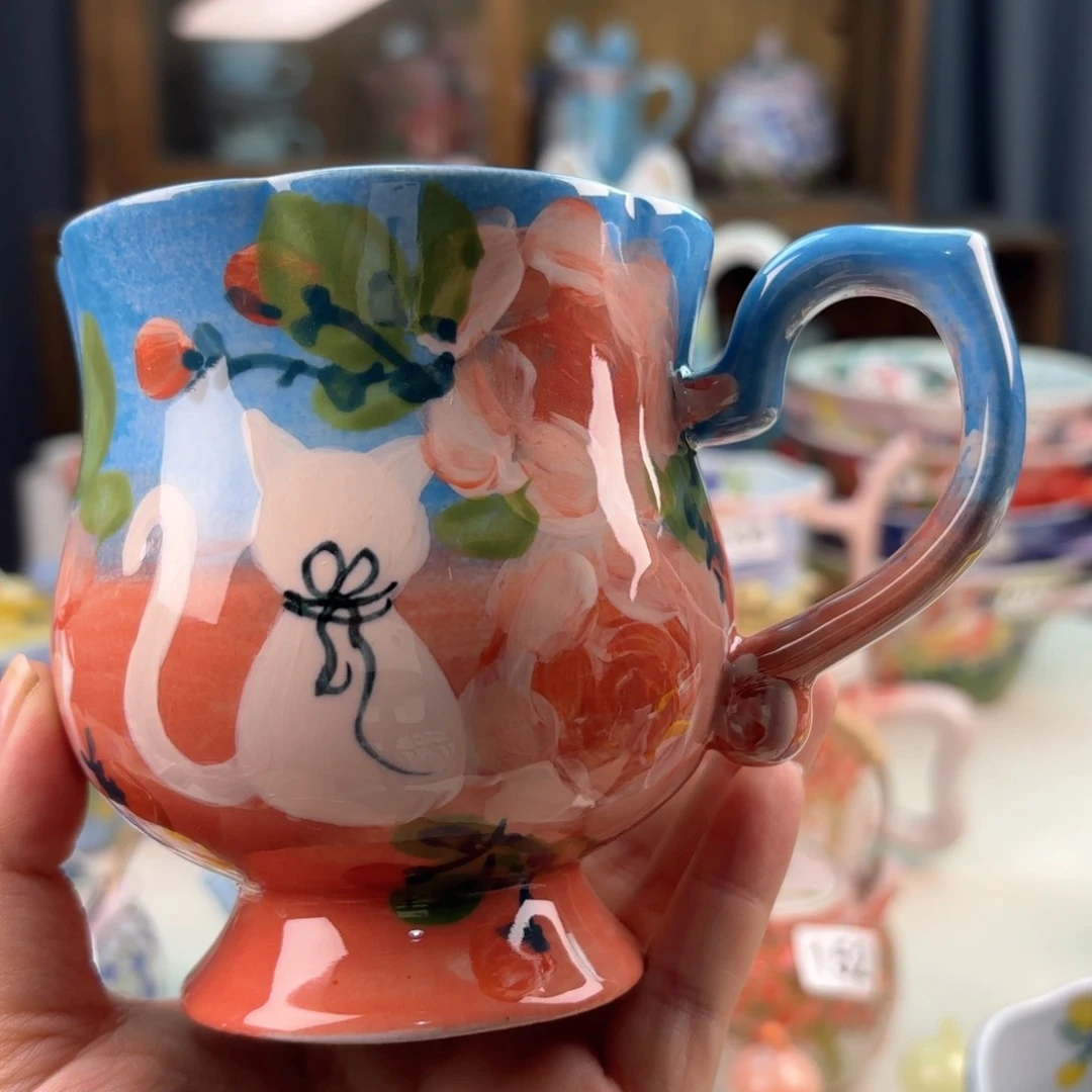 景德镇手绘高温釉下彩陶瓷茶具