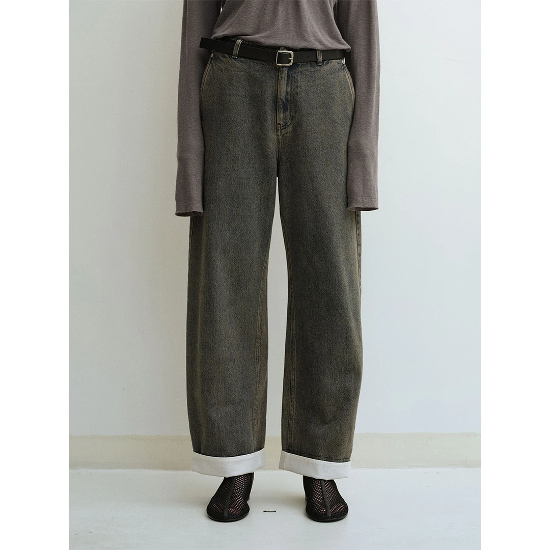 YOEYYOU设计师品牌极简茧型长裤DSC买手店BY5Y04019