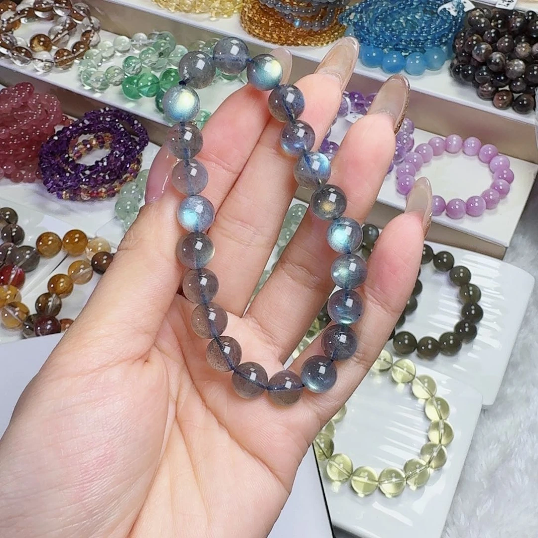 水晶手链未镶嵌予**澄灰月光9