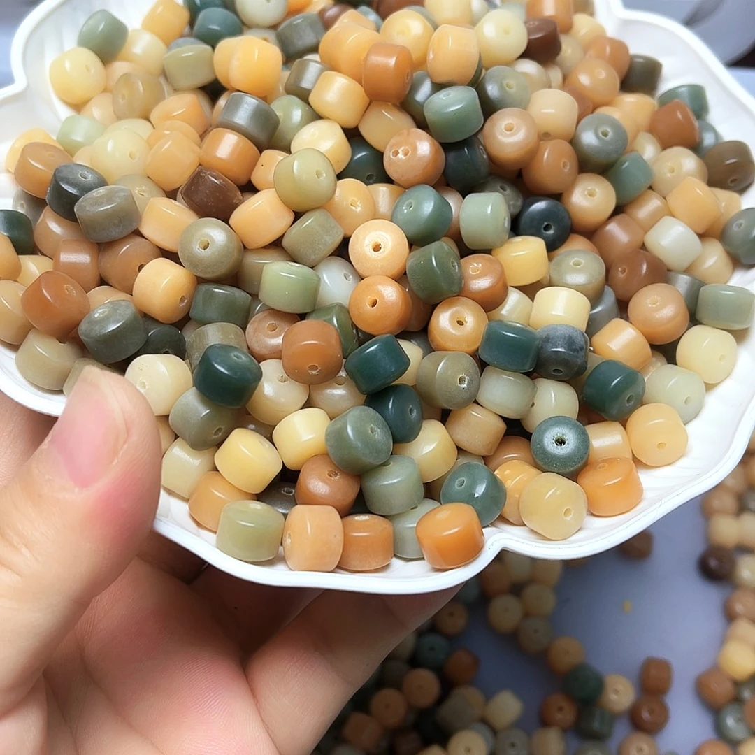 白玉菩提吊坠白玉菩提9瑕疵多宝经络100颗卡灯牌宠100颗