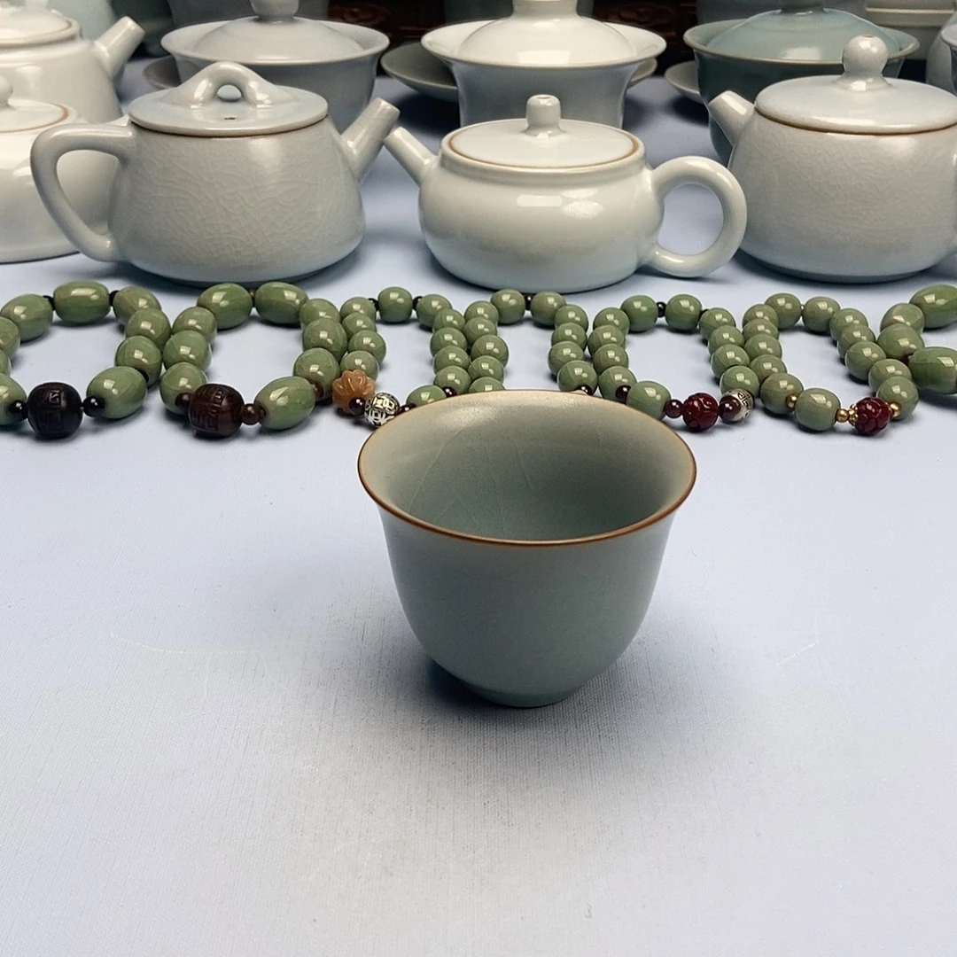 杯仿古铃铛杯原矿原釉原产地