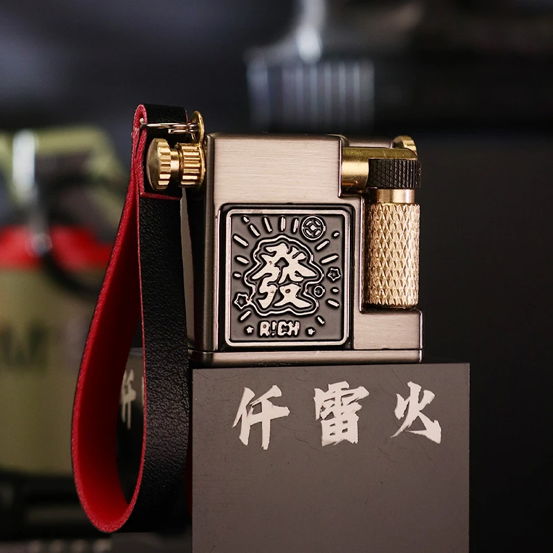 CHIEF/首领正品新款网红小巧迷你创意打火机复古砂轮高档个性礼品