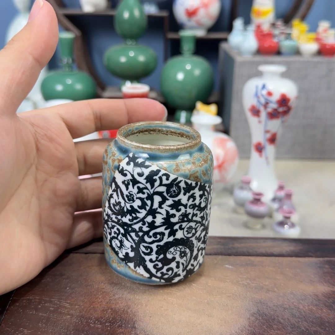 陶瓷手工小花器摆件