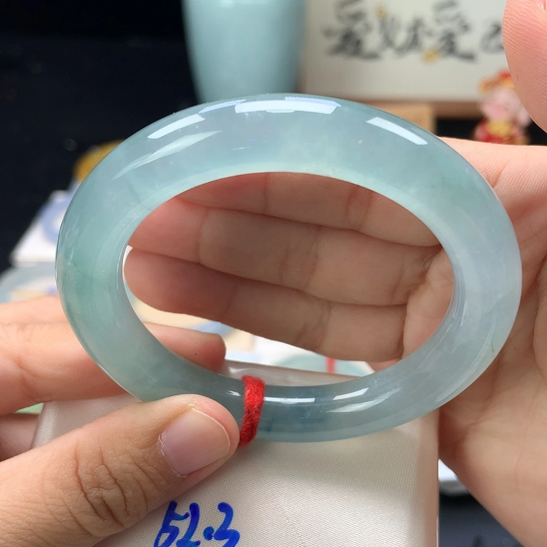 翡翠未镶嵌手镯33号