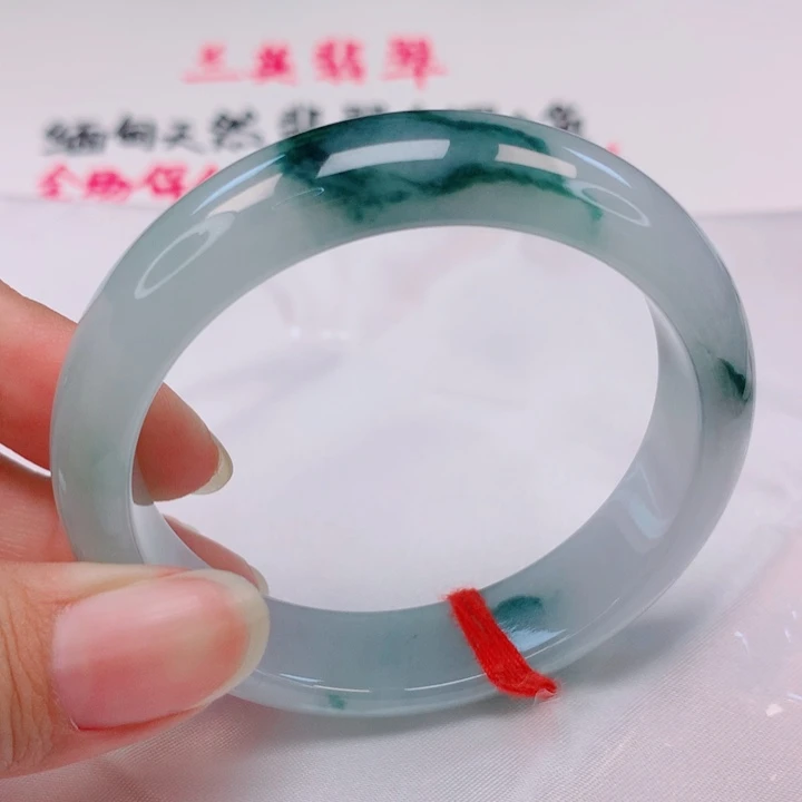 翡翠未镶嵌手镯52圈