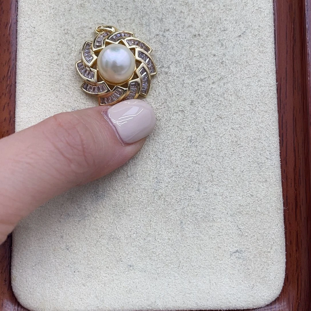 颈饰海水珍珠银S925镶嵌