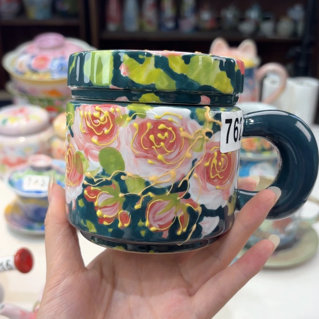 景德镇手绘高温釉下彩陶瓷茶具