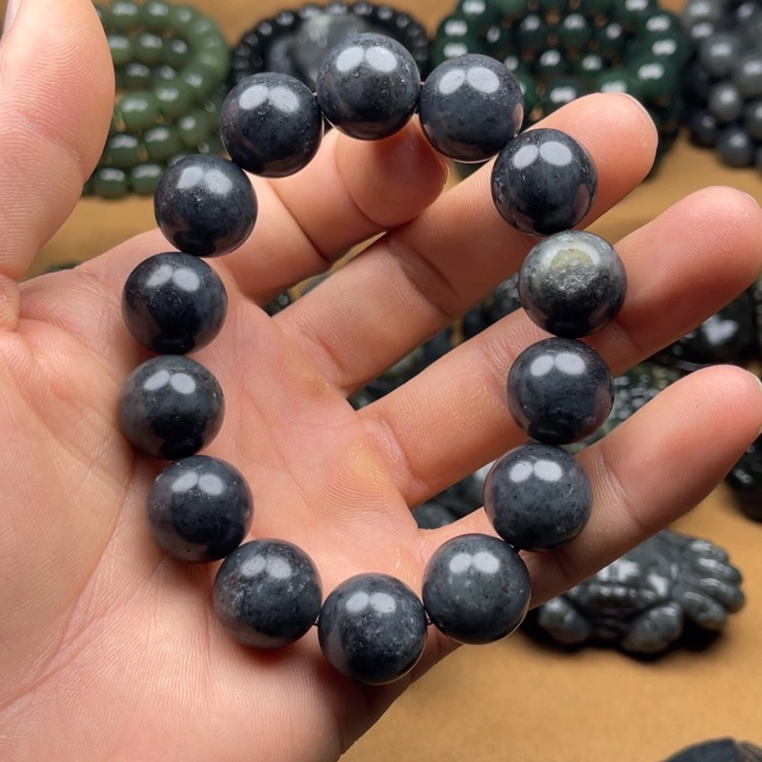 和田玉和田玉手串16mm珠未镶嵌