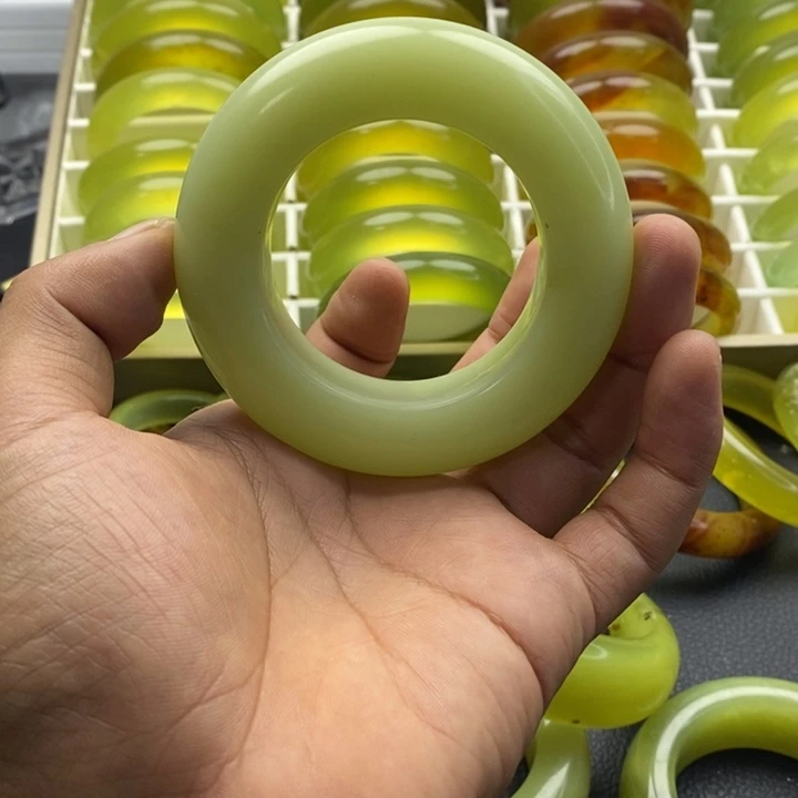 蛇纹石玉合金手镯51.5