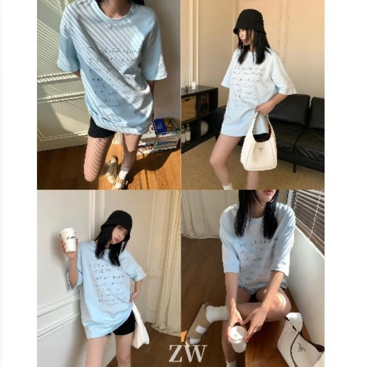 DH-韩气字母大版T恤22113