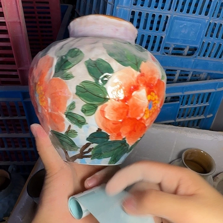 釉下彩瑕疵处理慎拍109