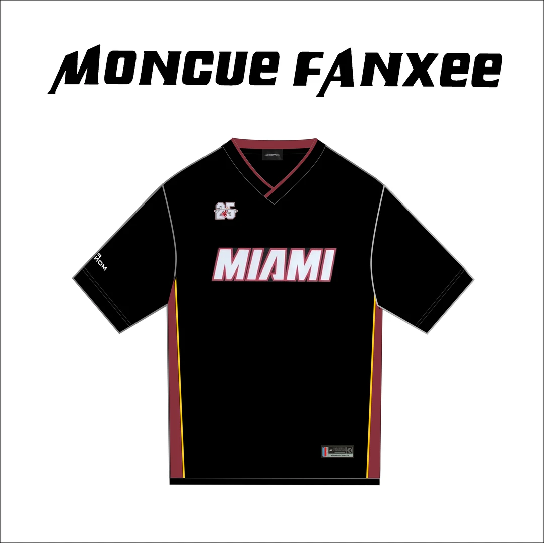 【迈阿密热火】詹姆斯-经典复古美式运动街头篮球衣男女同款百搭