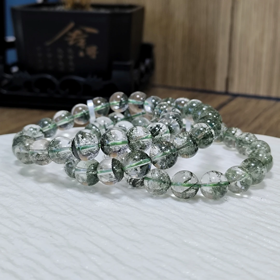 【书记甄选】绿幽灵单圈手链 多样性发一 约9mm 1723BB
