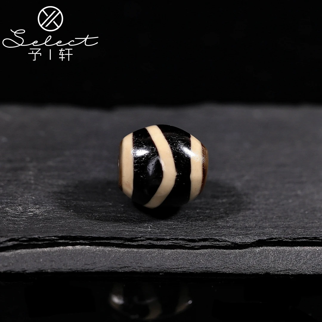 予轩出品；行运任晓攀亲工顶料爆砂水纹达洛18.7*18.2mm天珠吊坠