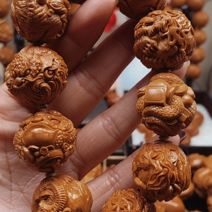 橄榄核手串/手链瑞兽纳福2.5