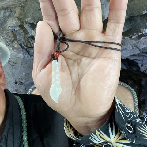 蛇纹石玉颈饰未镶嵌