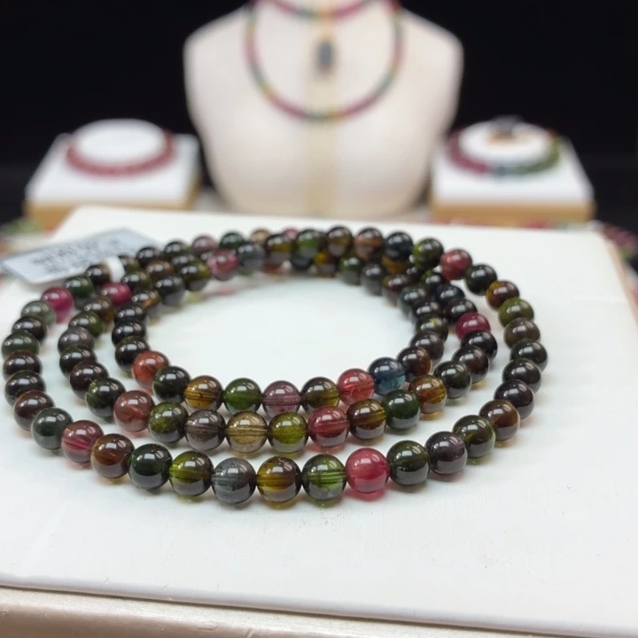 碧玺手链未镶嵌5.6mm±