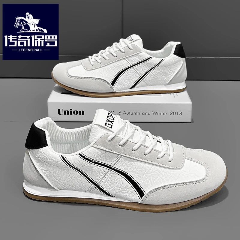 传奇保罗正版鞋子男冬季小白阿甘板鞋男生百搭潮牌休闲运动鞋软底