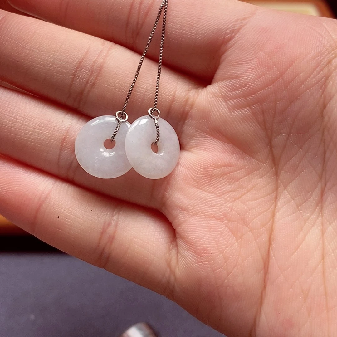 翡翠耳坠未镶嵌耳坠