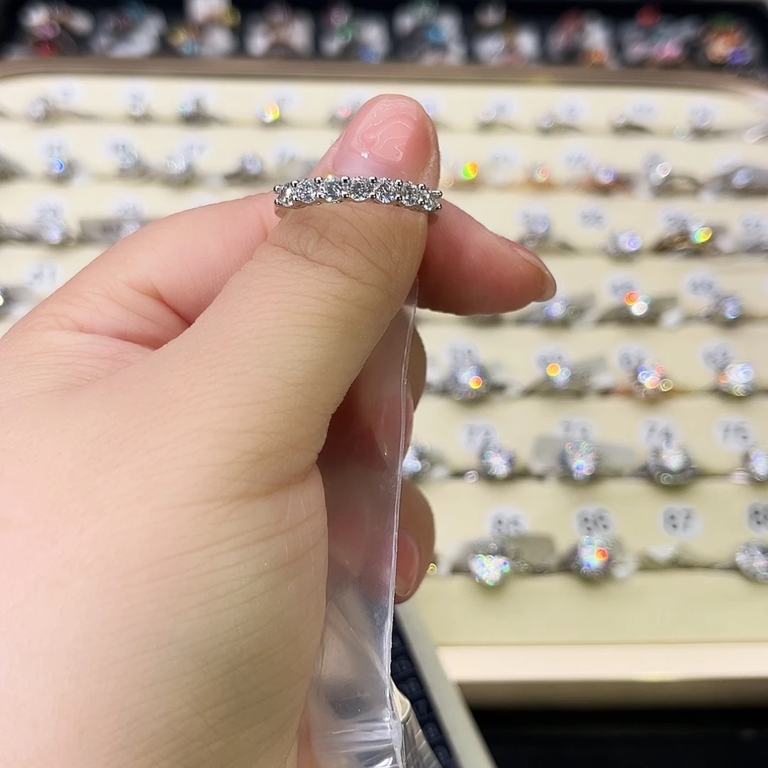 莫桑石非金属七公主排戒-9