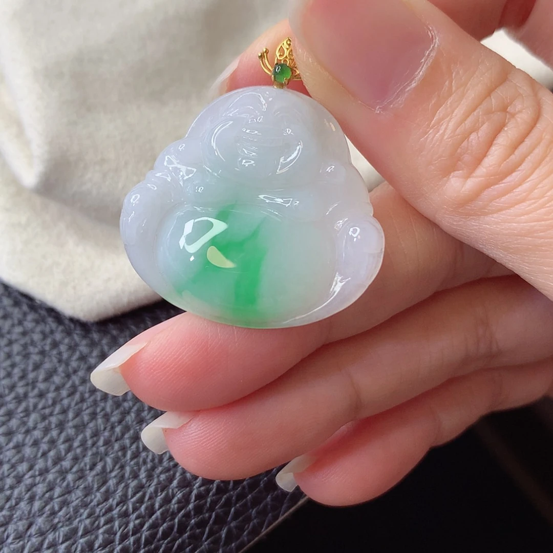 【闪购商品】吊坠(赠链)18K金镶嵌翡翠太*