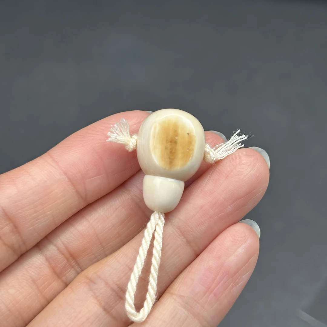 S9804天然猛犸牙 分体三通14*21.8mm 支持鉴定 假一罚四