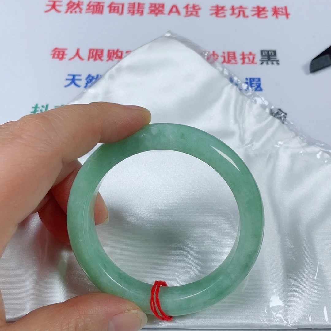 翡翠未镶嵌手镯天然翡翠手镯54.8